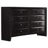 Ica 5pc Queen Bedroom Set with Storage Headboard and Footboard | Black