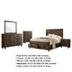 Frio 5pc Queen Bedroom Set with Footboard Storage | Rustic Gold Brown