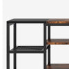 TV Media Entertainment Stand | 3 Tier | Industrial Brown Black 79’’ BM336900