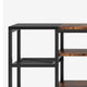 TV Media Entertainment Stand | 3 Tier | Industrial Brown Black 79’’ BM336900