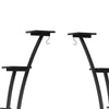 6 Tier Plant Stand Set of 2 w Hooks | Curved Display Shelf | Black BM336901