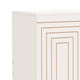 Entryway Shoe Cabinet with 2 Doors | 5 Tier | 37’’ White and Gold BM336902