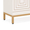Entryway Shoe Cabinet with 2 Doors | 5 Tier | 37’’ White and Gold BM336902