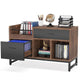 Lateral File Cabinet with 2 Drawers | Rustic Brown Black | 39’’ BM336903