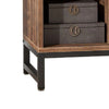 Lateral File Cabinet with 2 Drawers | Rustic Brown Black | 39’’ BM336903