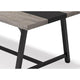 Farmhouse Dining Table | 71’’ Rectangular Gray Black Accent Top BM336910