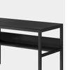 Industrial 2 Person Double Desk | 79’’ Top with Under Shelf | Black BM336914