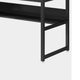 Industrial 2 Person Double Desk | 79’’ Top with Under Shelf | Black BM336914