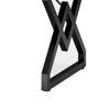 Executive Desk | 63’’ Rustic Wood Top | X Design Black Metal Frame BM336920