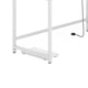Reversible L Shaped Desk w Charging Pad | Display Shelf | 55’’ White