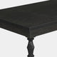 Weny Dining Table | Black Wood 62’’ Rectangle Top | Carved Legs BM336942