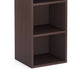 Siny Corner Display Shelf | 71’’ Tall 6 Shelves | Walnut Brown Wood BM336943