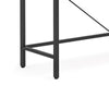 Zil Sofa Console Table | 71’’ | Industrial Brown Wood and Black Metal BM336945