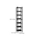Nety 7 Tier Corner Display Shelf | 79’’ Tall| Diamond Pattern | Black BM336950