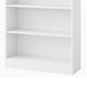 Modern Bookcase with 6 Tier Open Display Shelves | White Melamine BM336953