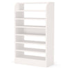 Shoe Rack with 8 Open Shelves and Storage Top | 26 x 47 White Wood BM336954