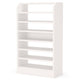 Shoe Rack with 8 Open Shelves and Storage Top | 26 x 47 White Wood BM336954