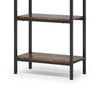 Industrial Bookshelf | 24’’ Wide Shelves | 4 Tier Arched Black Metal BM336961