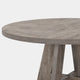Farmhouse Dining Table | 47’’ Round Top | Modern Base | Warm Gray Wood BM336963