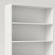 Modern Bookcase | Closed Back with LED Lights | 5 Shelves | White BM336965