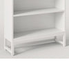 Modern Bookcase | Closed Back with LED Lights | 5 Shelves | White BM336965