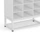 Freestanding Shoe Rack with 24 Cubbies and Shelf | 8 Tier Modern White BM336967