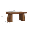 Executive Computer Desk | 55’’ Rectangular Top | Brown Angled Base BM336973