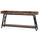 Industrial Sofa Console Table | 2 Tier Narrow | 71’’ Brown and Black BM336976