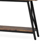 Industrial Sofa Console Table | 2 Tier Narrow | 71’’ Brown and Black BM336976