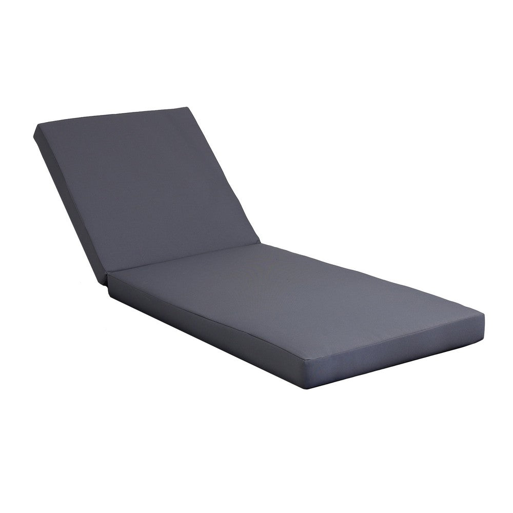 Brody Outdoor Cushion for Chaise Lounger | Dark Gray | Foam | 76"