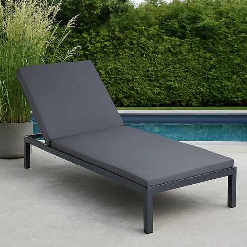 Brody Outdoor Cushion for Chaise Lounger | Dark Gray | Foam | 76"