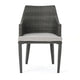 Ellish Outdoor Dining Armchair Set of 2 | Gray Faux Wicker | Metal BM337000