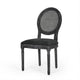 Ravin French Country Style Dining Chairs Set of 2 | Cane | Black BM337002