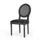 Ravin French Country Style Dining Chairs Set of 2 | Cane | Black