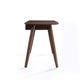 Raven Study Table with 1 Drawer | Splayed Legs | Walnut Brown 53"