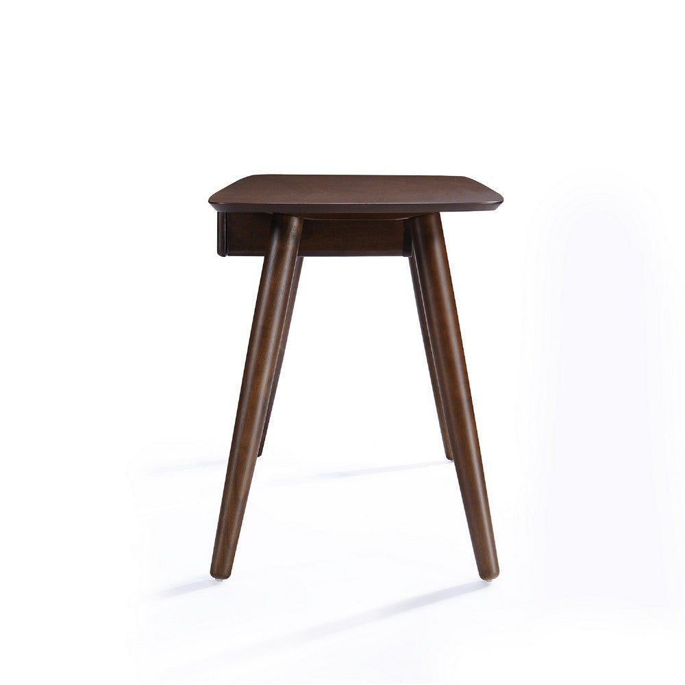 Raven Study Table with 1 Drawer | Splayed Legs | Walnut Brown 53’’ BM337003