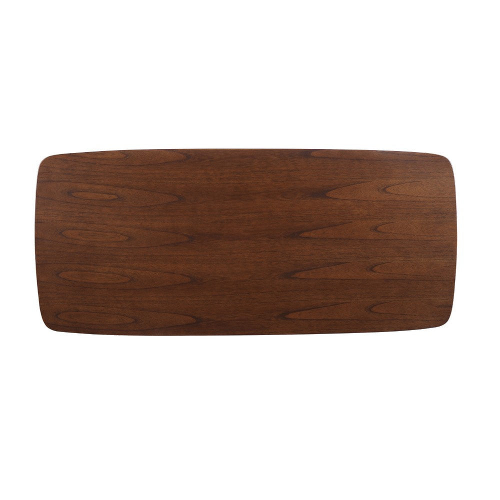 Raven Study Table with 1 Drawer | Splayed Legs | Walnut Brown 53’’ BM337003