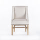 Wienn Dining Chair with Nailhead Trim | Wood Taper Legs | Beige Linen BM337006