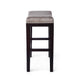 Feine Counter Stool Set of 2 | Nailhead Trim | Taupe Gray Faux Leather BM337013