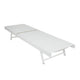 Sally Outdoor Chaise Lounge | Aluminum Frame | White Mesh Fabric 78"