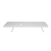 Sally Outdoor Chaise Lounge | Aluminum Frame | White Mesh Fabric 78"