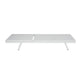 Sally Outdoor Chaise Lounge | Aluminum Frame | White Mesh Fabric 78"