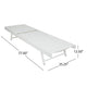 Sally Outdoor Chaise Lounge | Aluminum Frame | White Mesh Fabric 78’’ BM337020