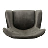 Zorro Armchair | Black Angled Wood Legs | Gray Button Tufted Velvet BM337024