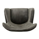 Zorro Armchair | Black Angled Wood Legs | Gray Button Tufted Velvet BM337024