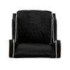Vendy Accent Club Armchair | High Backrest | Rubberwood | Black Velvet