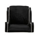 Vendy Accent Club Armchair | High Backrest | Rubberwood | Black Velvet