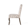 Lynna Dining Chair Set of 2 | Beige Script Pattern Design | Armless BM337037