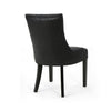 Chen Dining Chair Set of 2 | Curved | Black Diamond Tuft Microfiber