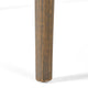 Ambre Patio Dining Table | Round Slatted Oak Brown Acacia Wood 47"